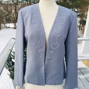 Tabard blazer light blue size 14